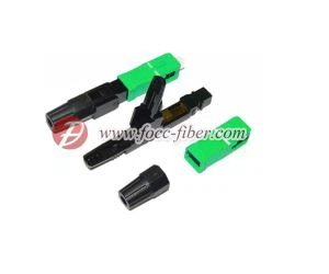 SC / APC Fast Connector Quick Connector Одномодовый предварительно отполированный наконечник сборочного контура